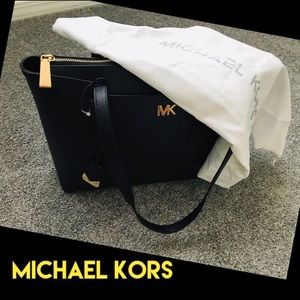 Michael Kors Maddie Leather Tote Handbag